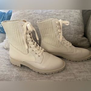 Sold!!! Alexis Sweater Hiker Boots - Cream - Size 6